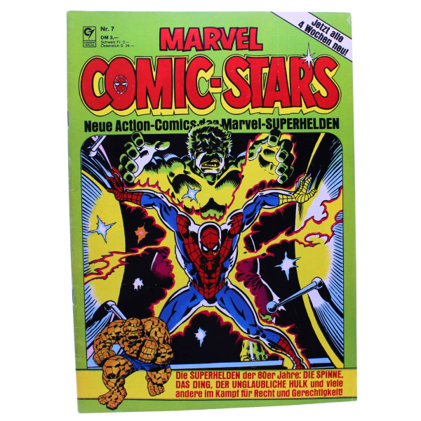 Marvel Comic-Stars Nr. 7 (1981) Condor Verlag | Das Ding, Captain Marvel, Spider-Man & Hulk | Hoppla Stuff